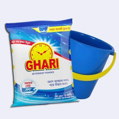 ঘড়ি ডিটারজেন্ট পাউডার 2kg ফ্রি বালতি